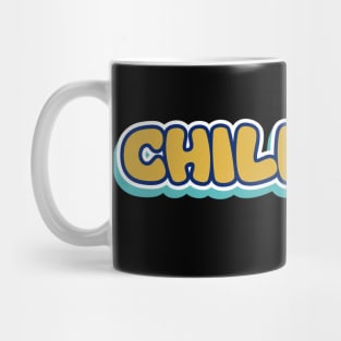 Relax & Unwind: ‘Chill Out’ Bold Lettering Design Mug